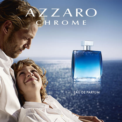 Azzaro Chrome Eau de Parfum, Cologne for Men, 3.4 Fl Oz