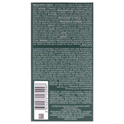 Prada Paradigme Eau de Parfum Refillable Spray for Men, 3.3 oz