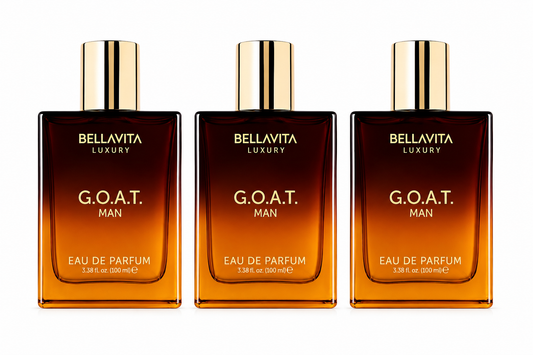 Bellavita Luxury G.O.A.T. Eau de Parfum for Men - Pack of 3, 100 ml Each (3.4 fl oz)